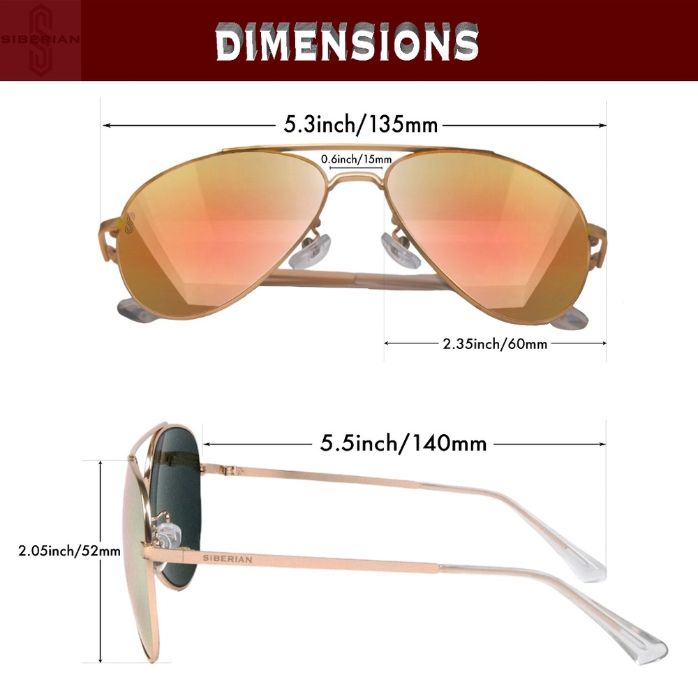 🇺🇸COPPER Aviator Sunglasses - Picture 4 of 14